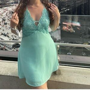 Lucy in the Sky Mint Lace Dress